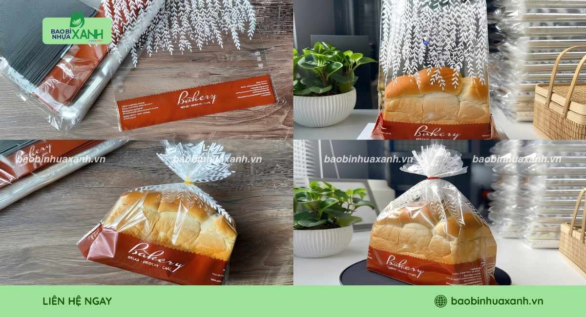 Túi bánh mì sandwich in họa tiết theo yêu cầu