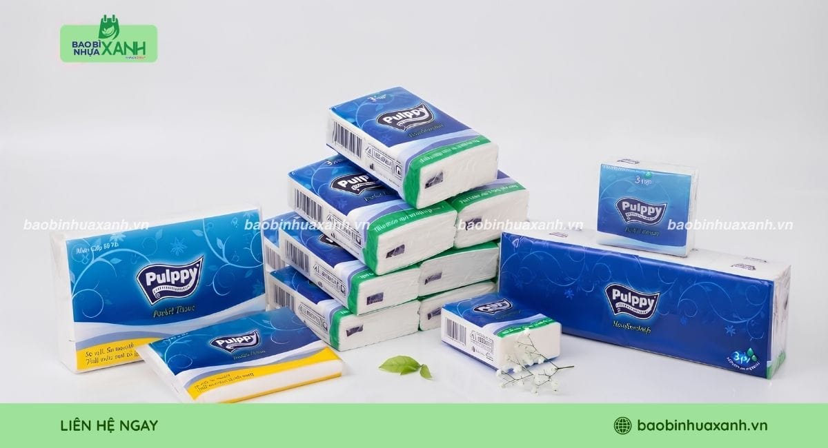 Túi đựng khăn giấy thiết kế theo kích thước sản phẩm
