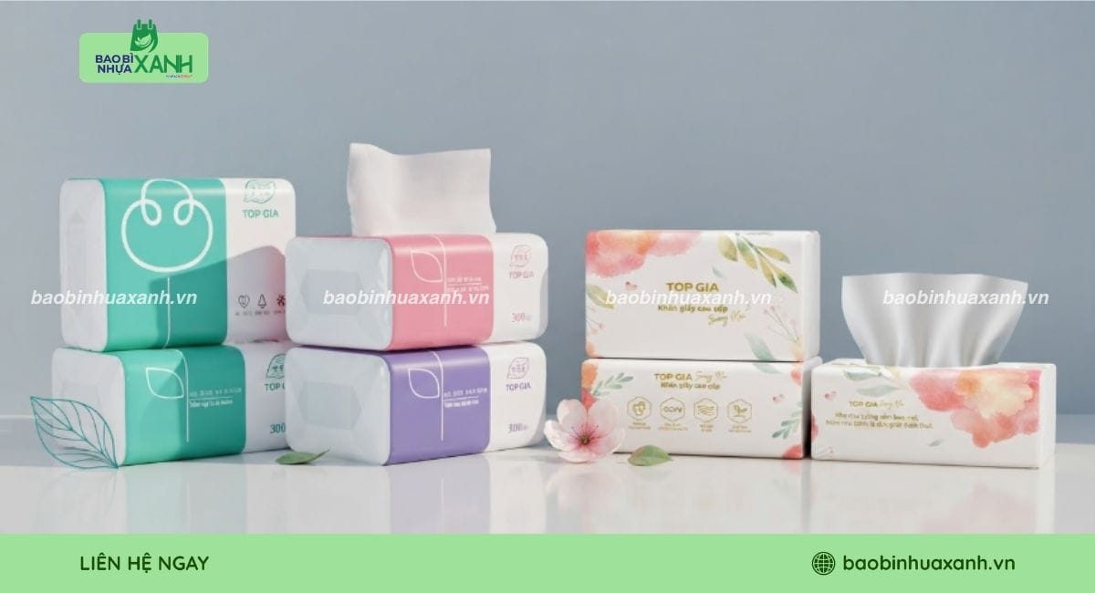 Túi đựng khăn giấy bảo vệ giấy bên trong