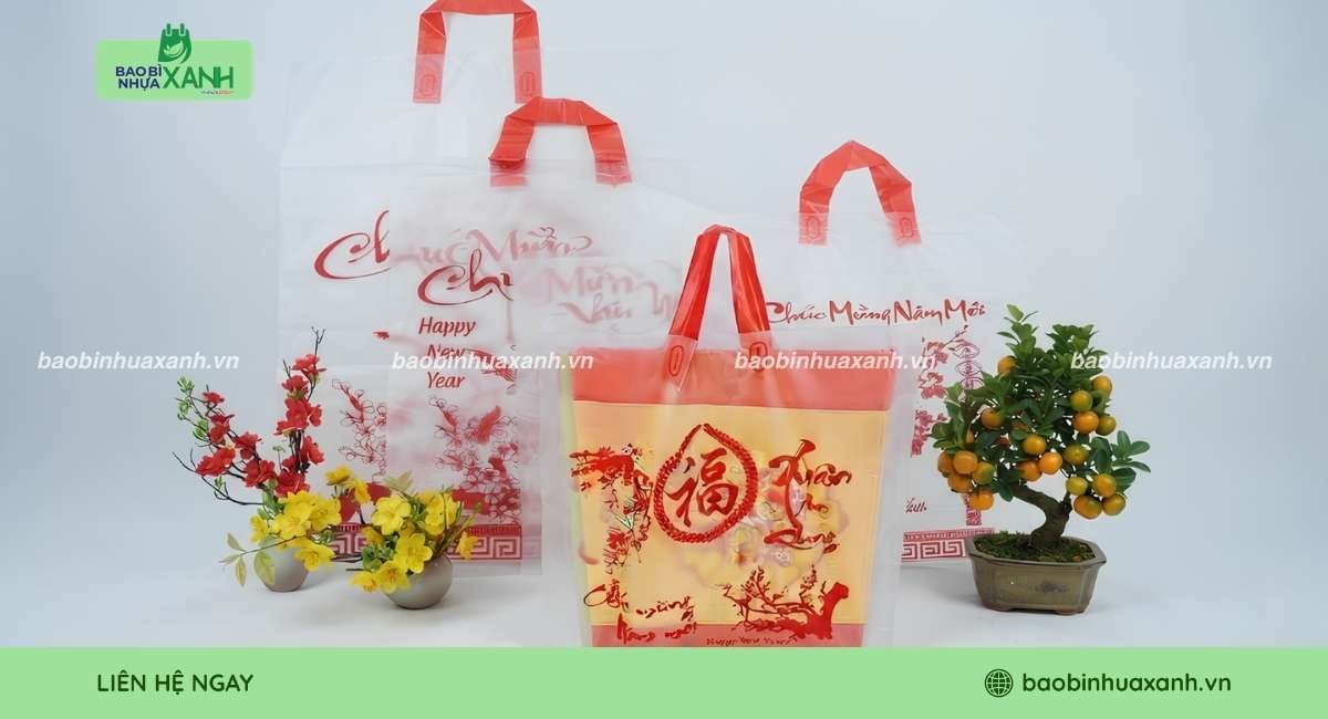Túi đựng lịch Tết có quai sách