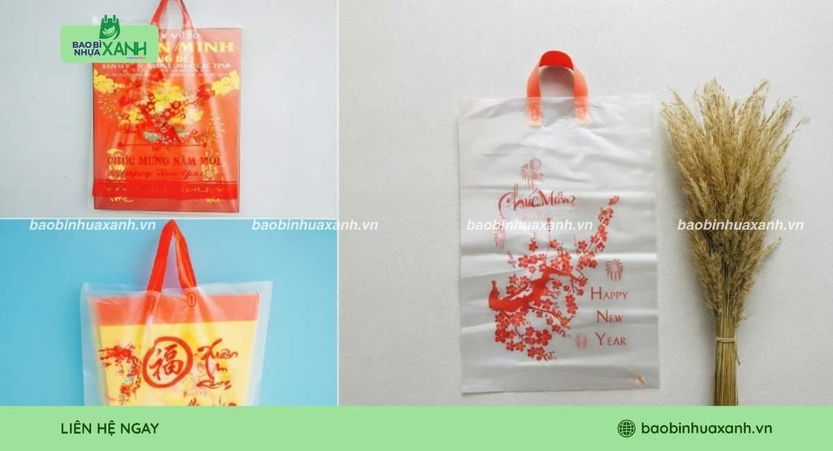 Túi đựng lịch Tết quai ép chắc chắn