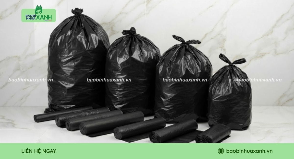 Túi rác size đại màu đen
