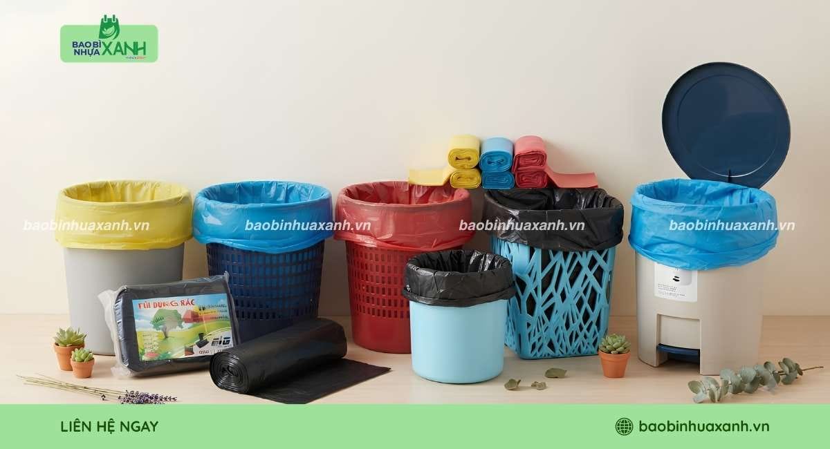 Túi đựng rác size tiểu phù hợp nhiều loại thùng rác