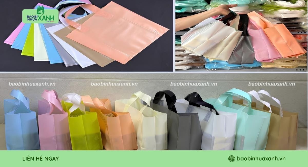 Túi ép quai PE phù hợp cho các cửa hàng bán lẻ