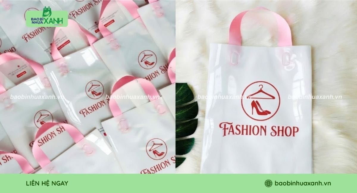 Túi ép quai PE đựng quần áo thời trang