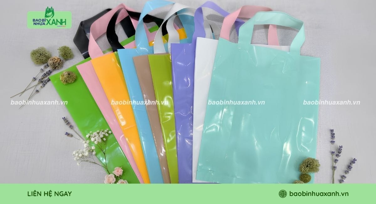 Túi ép quai PE nhiều kích thước khác nhau