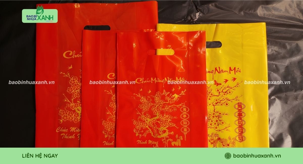 Túi hột xoài đựng lịch Tết