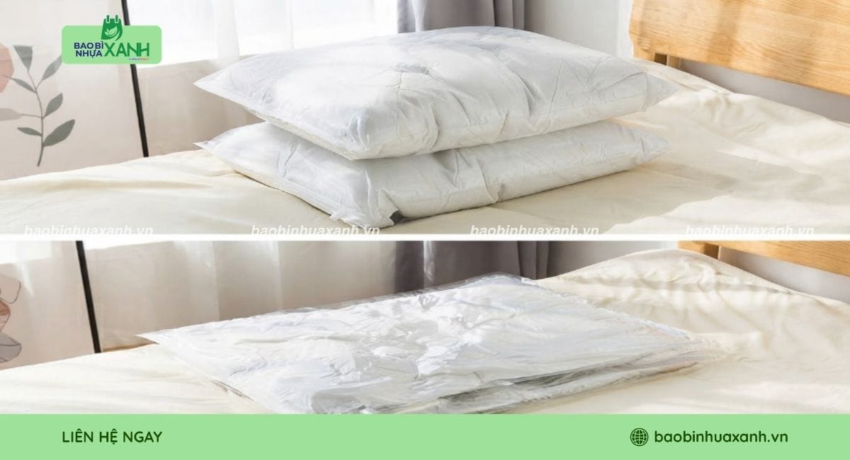 Túi hút chân không đóng gói chăn ga, niệm