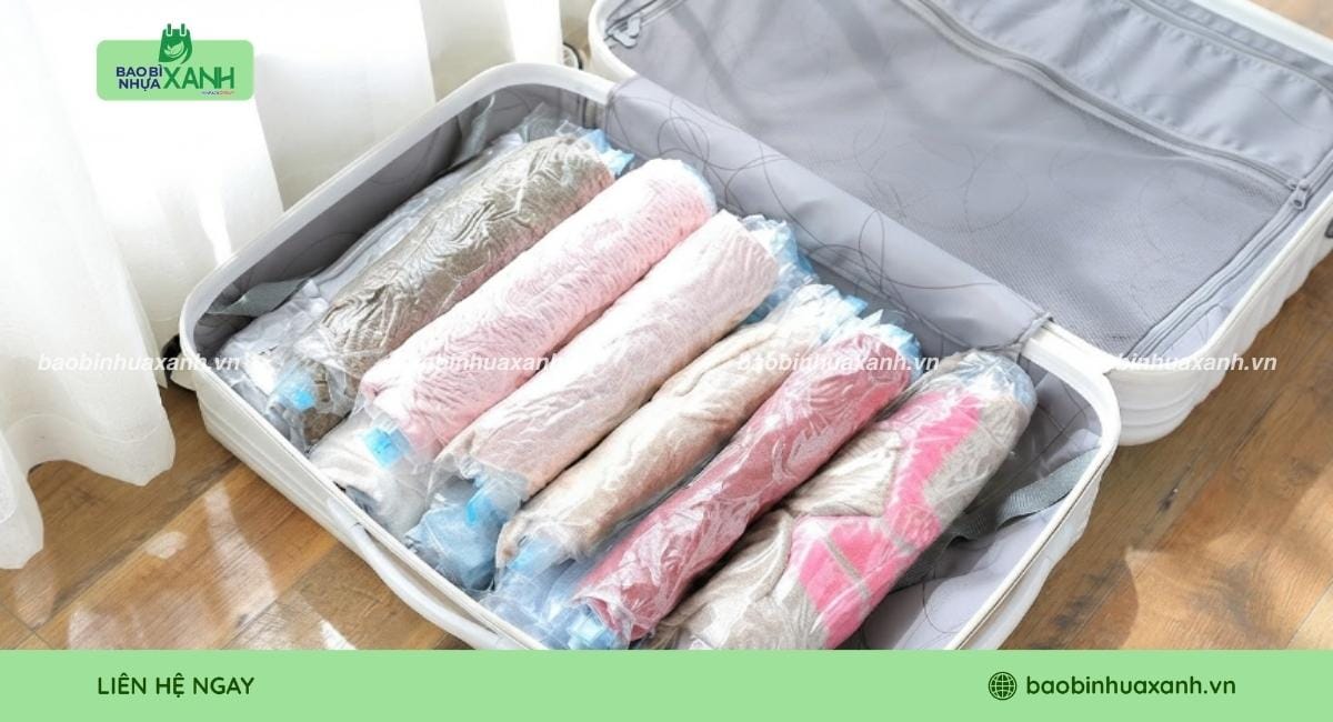 Túi hút chân không đóng gói quần áo tiện lợi