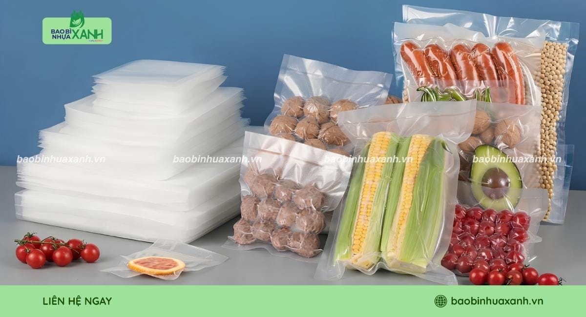 Túi hút chân không thực phẩm sản xuất theo yêu cầu