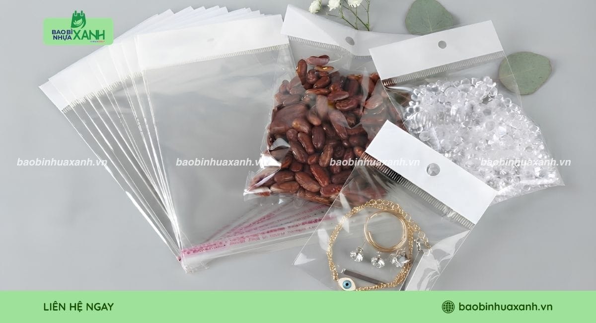 Túi OPP màng ngọc đựng sản phẩm bán lẻ