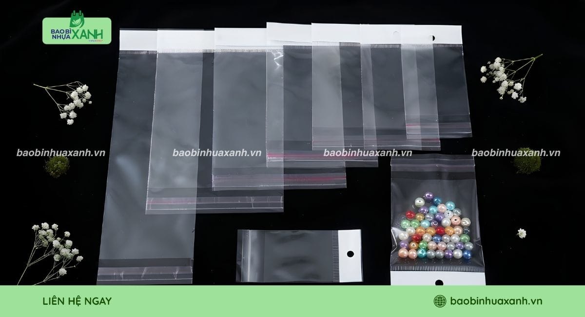 Túi OPP màng ngọc nhiều kích thước từ bé đến lớn