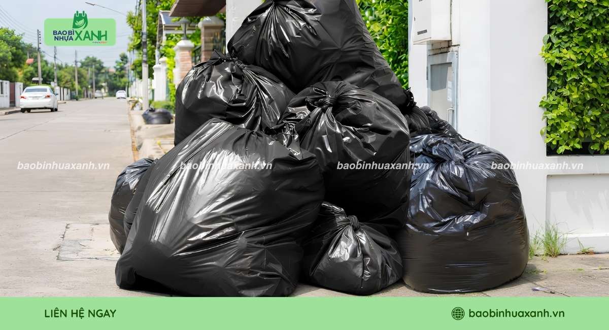 Túi rác size đại đựng rác công nghiệp