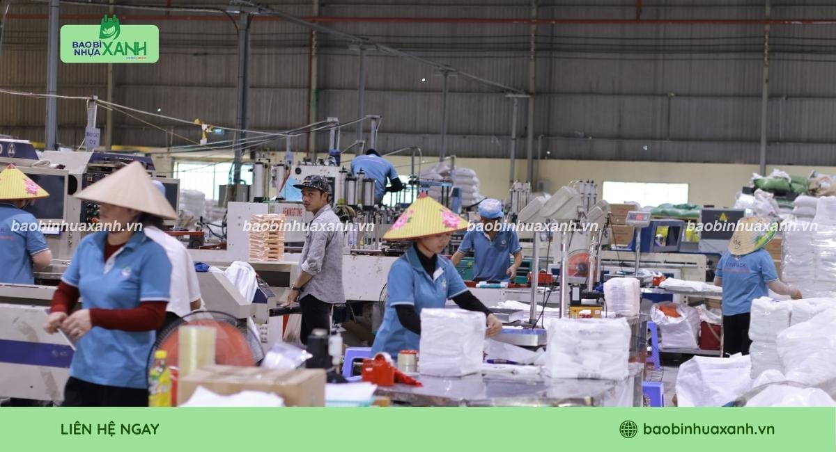 Xưởng Bao Bì Nhựa Xanh cam kết in ấn bao bì chất lượng