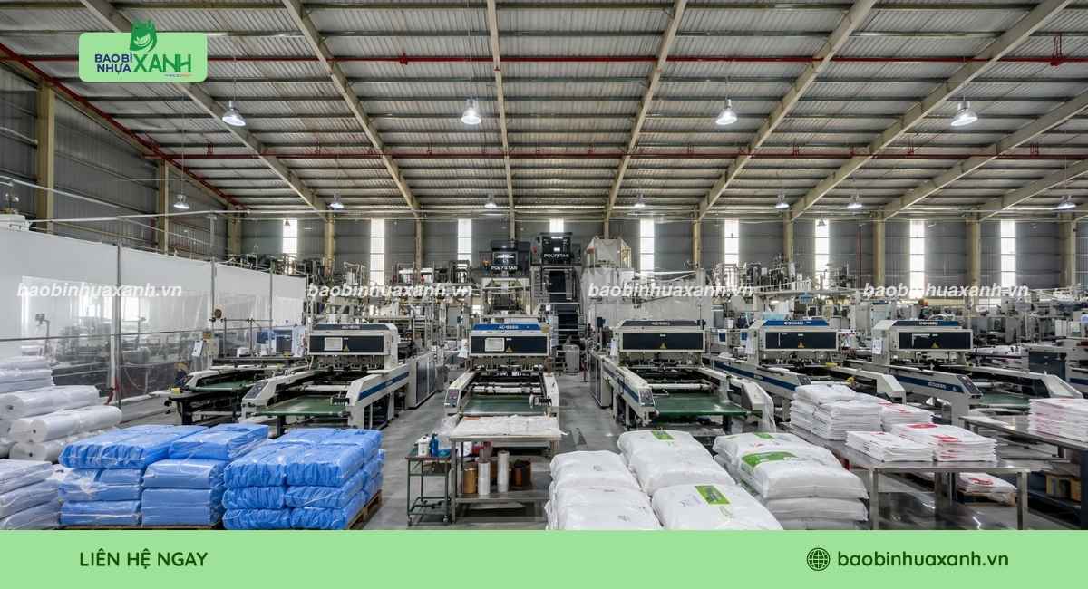 Xưởng Bao Bì Nhựa Xanh chuyên sản xuất bao bì sinh học