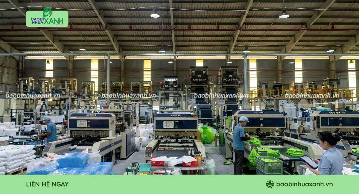 Xưởng Bao Bì Nhựa Xanh chuyên sản xuất bao bì theo yêu cầu