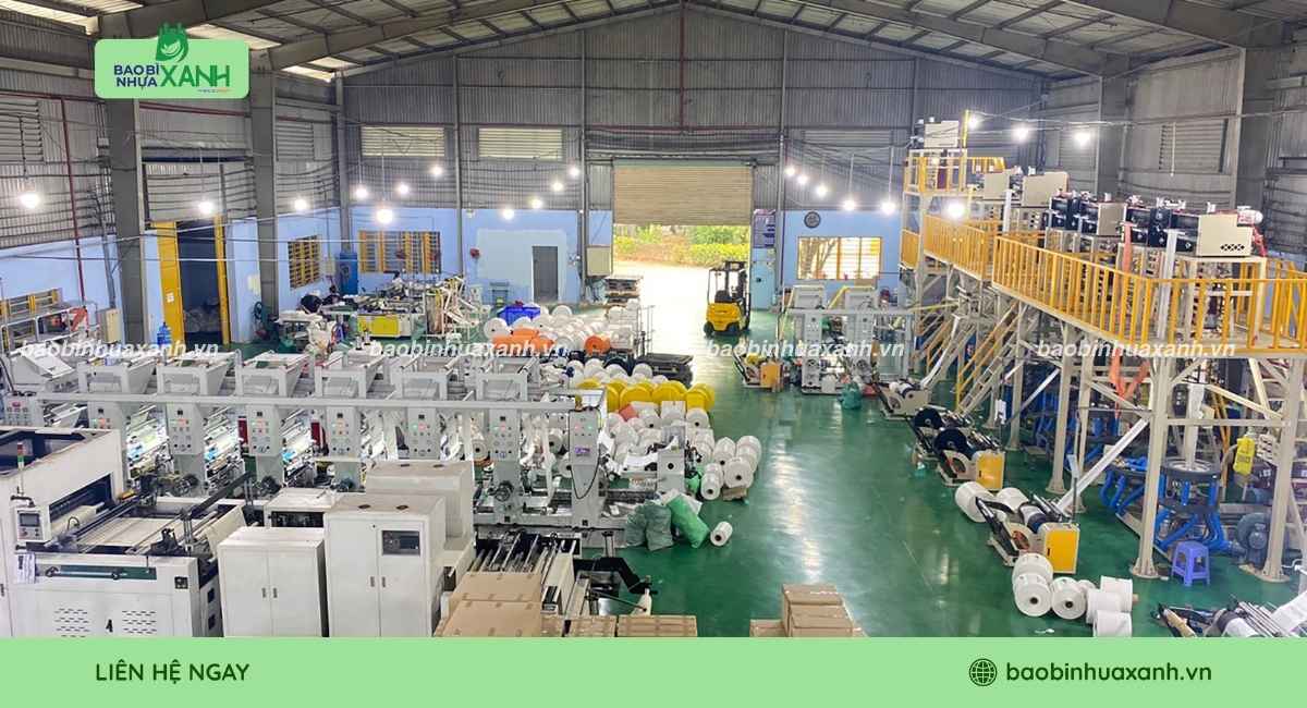 Xưởng Bao Bì Nhựa Xanh chuyên sản xuất túi phân hủy sinh học