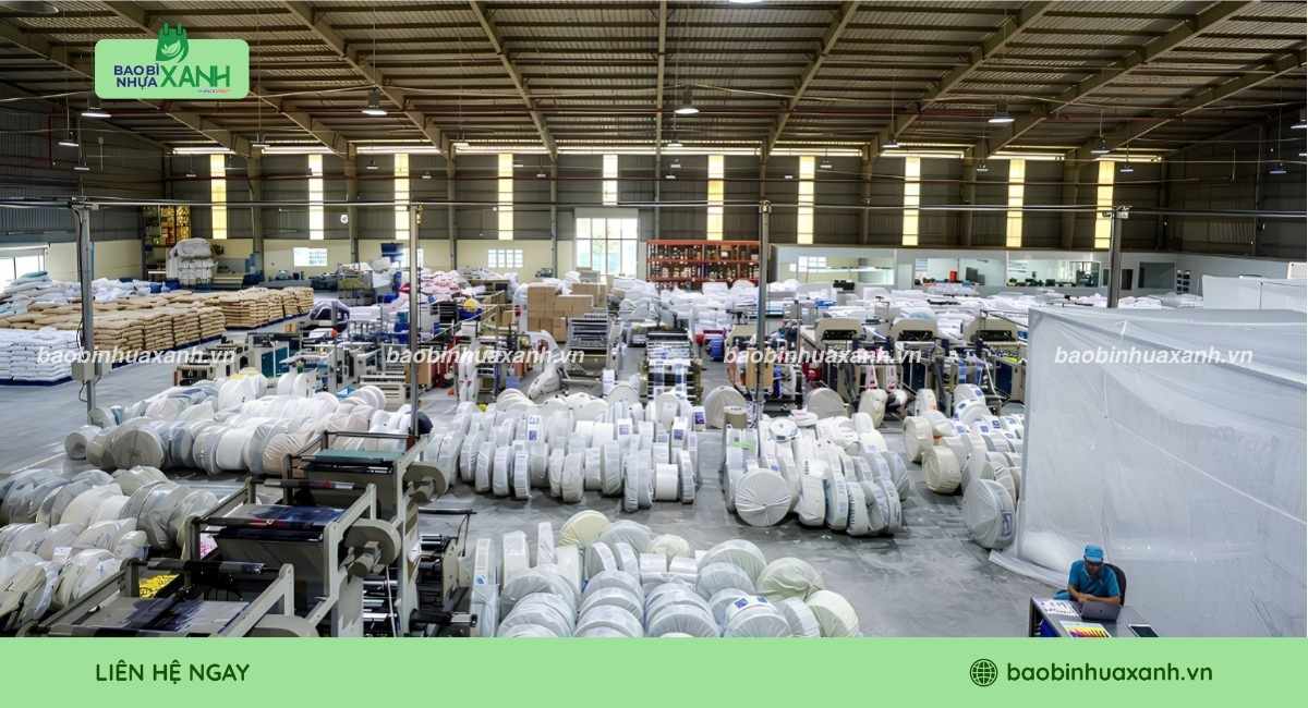 Xưởng Bao Bì Nhựa Xanh chuyên sản xuất túi lót bao tải