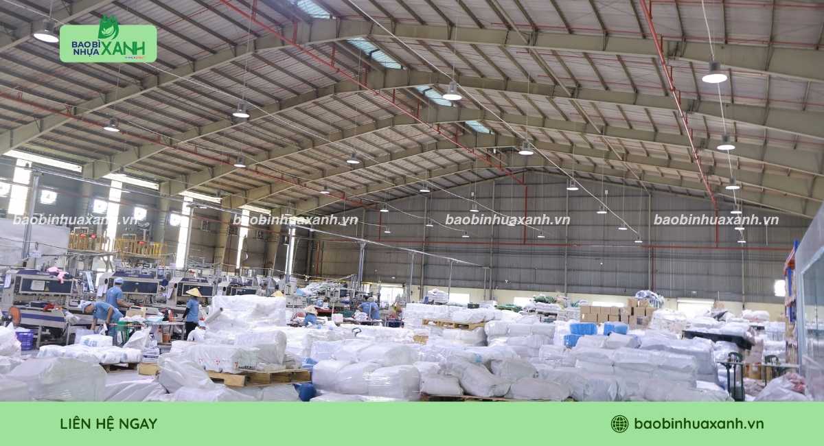 Bao Bì Nhựa Xanh xưởng chuyên sản xuất màng PE