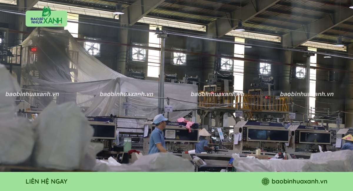 Xưởng Bao Bì Nhựa Xanh chuyên sản xuất túi miệng bằng tái chế