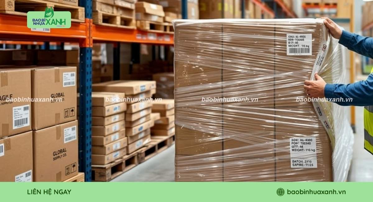 Kiểm tra pallet sau khi quấn màng