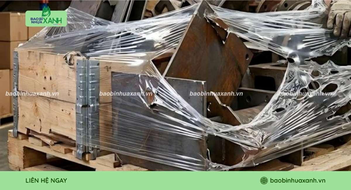 Màng PE phù hợp cho hàng có nhiều góc cạnh