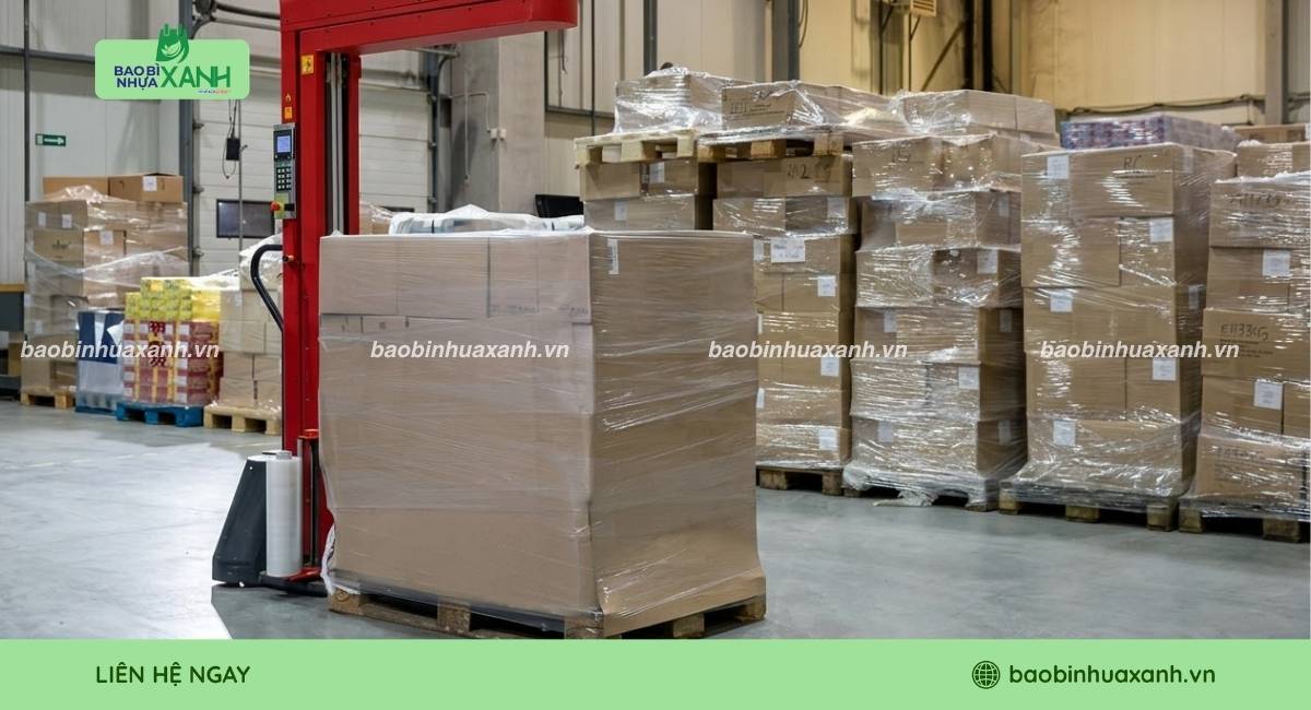 Màng PE quấn máy tiện lợi, nhanh chóng