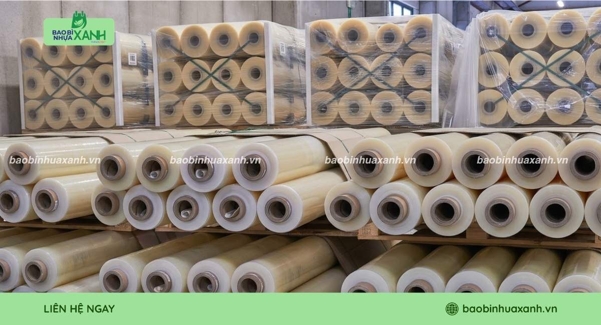 Sắp xếp cuộn màng PE hạn chế va đập