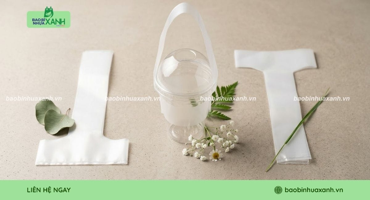 Túi chữ T tự hủy sinh học quai sách tiện lợi