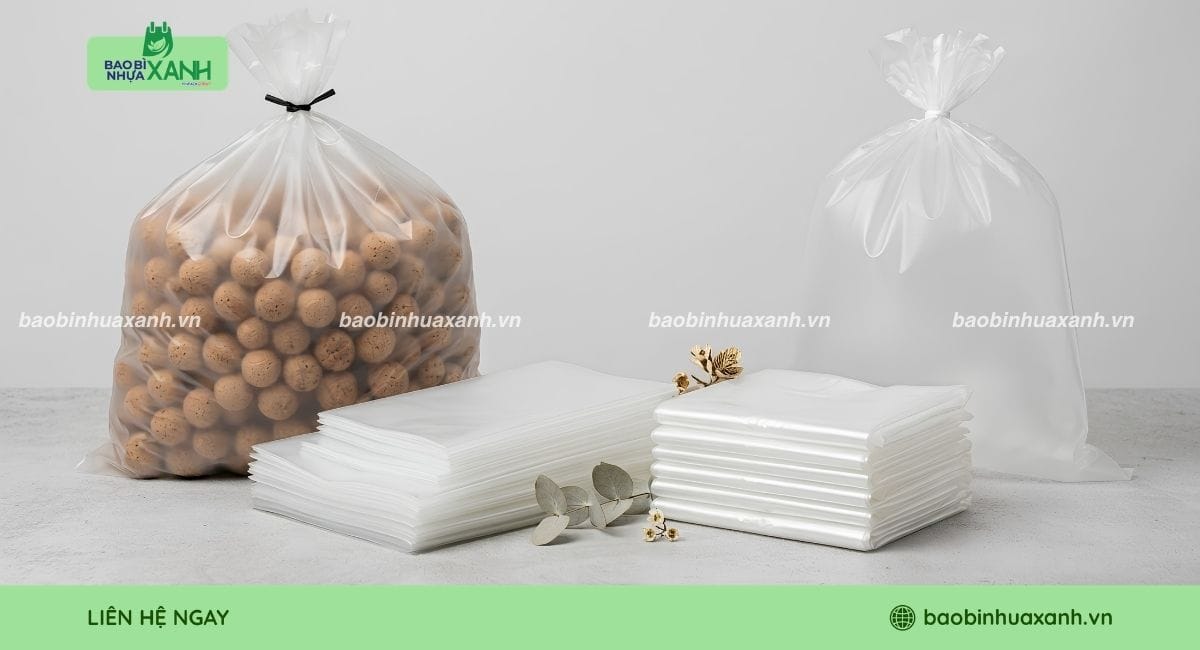 Túi miệng bằng tự hủy sinh học nhiều kích thước