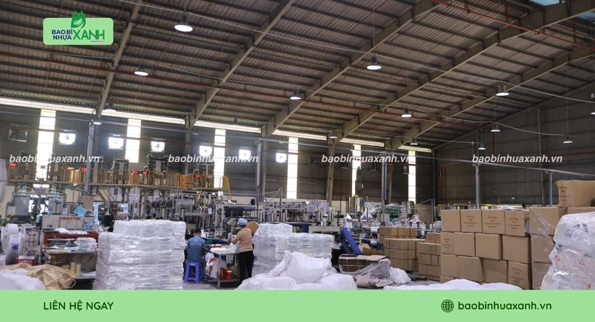 Xưởng Bao Bì Nhựa Xanh chuyên sản xuất túi chữ T tự hủy sinh học